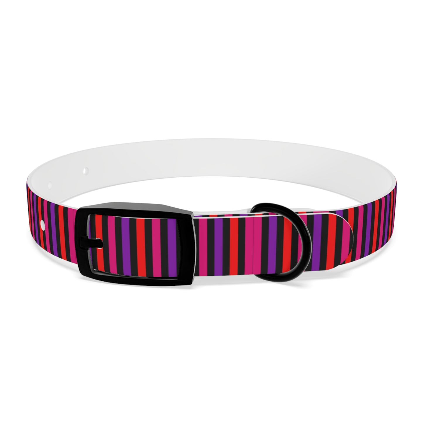 Pink Striped Dog Collar