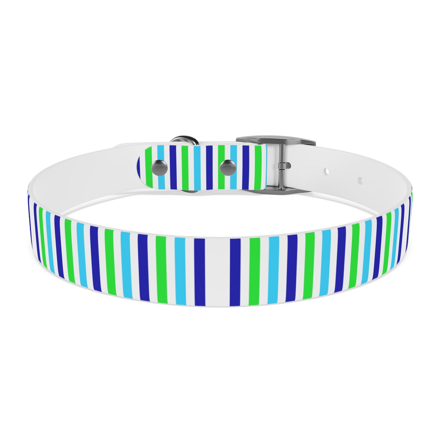 Blue Stripes Dog Collar