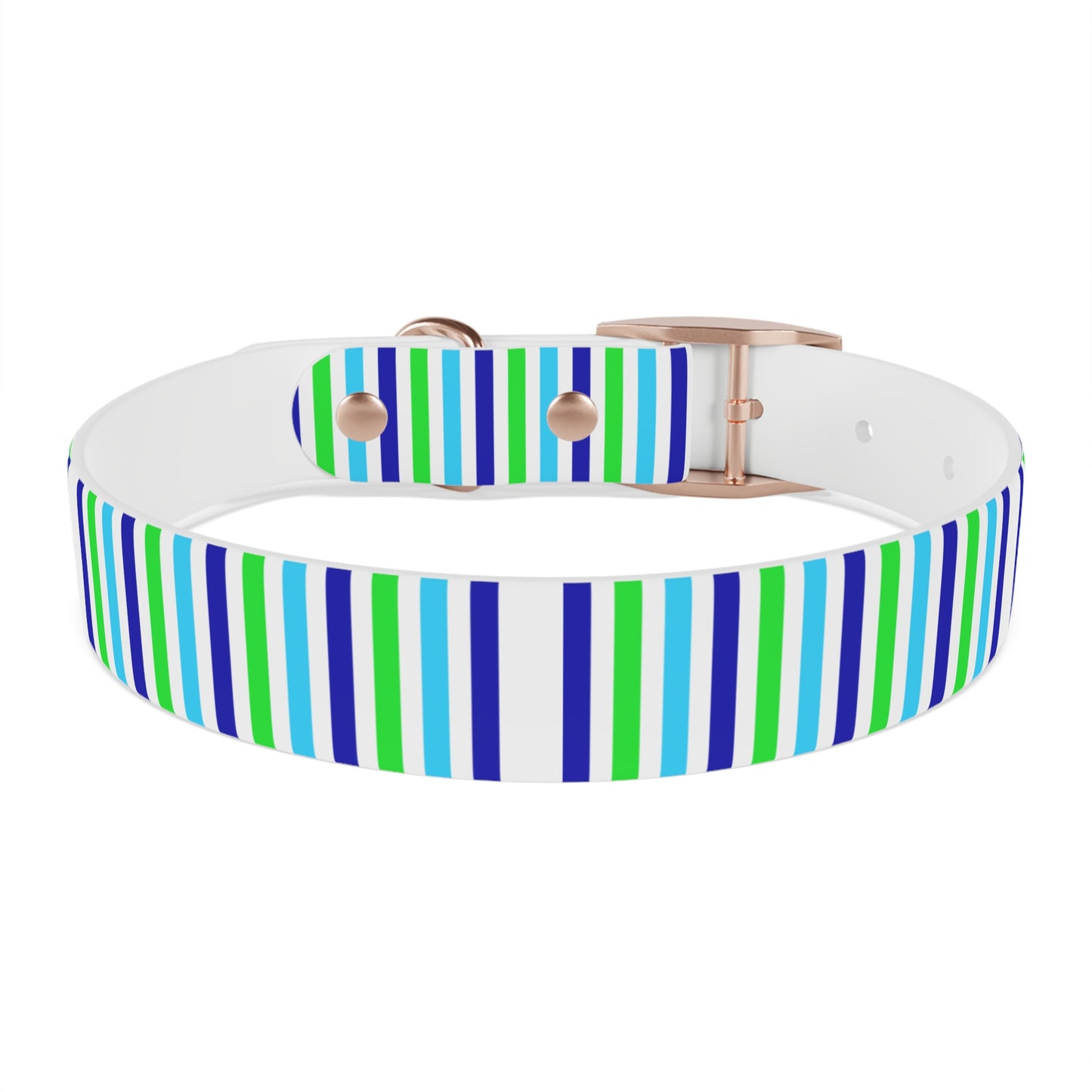 Blue Stripes Dog Collar