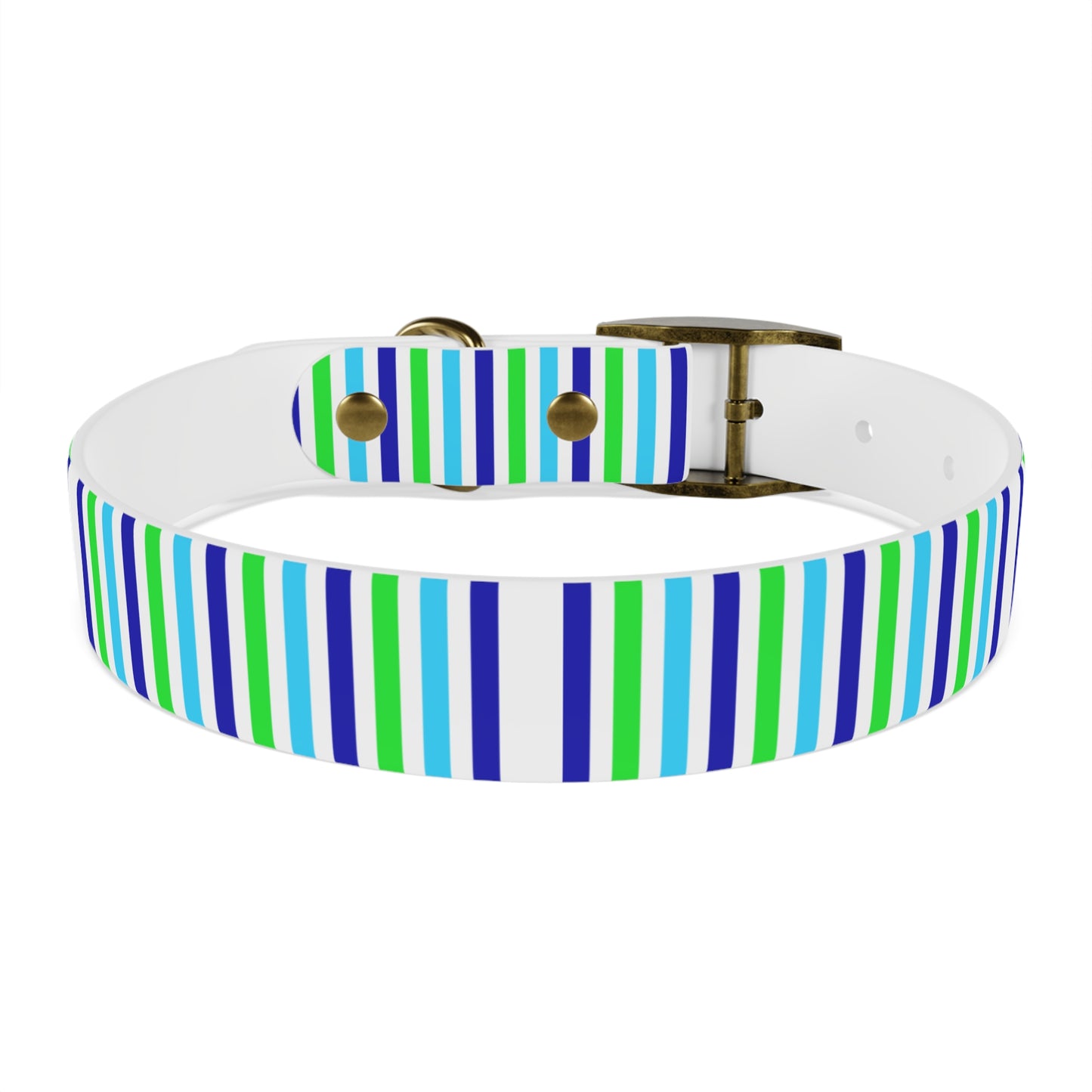 Blue Stripes Dog Collar