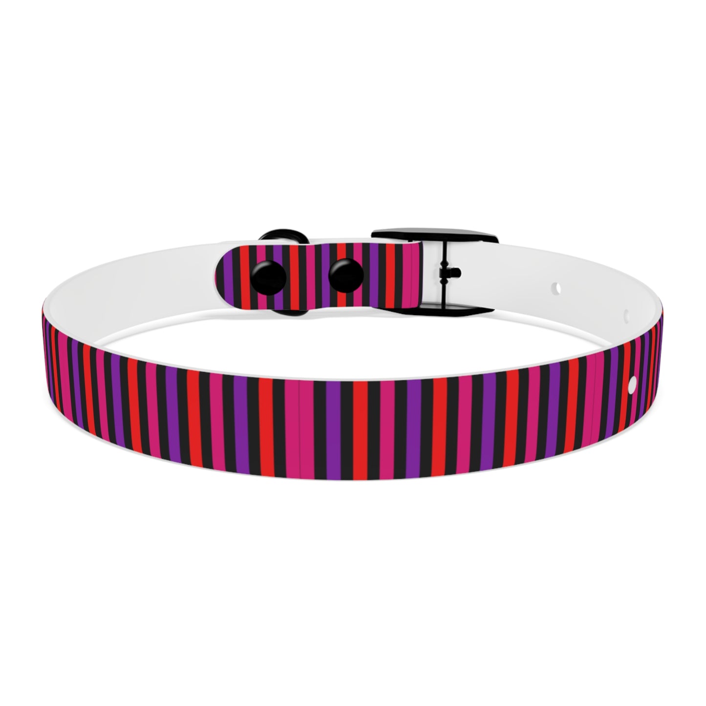 Pink Striped Dog Collar