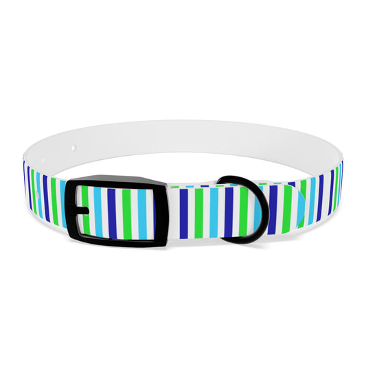 Blue Stripes Dog Collar