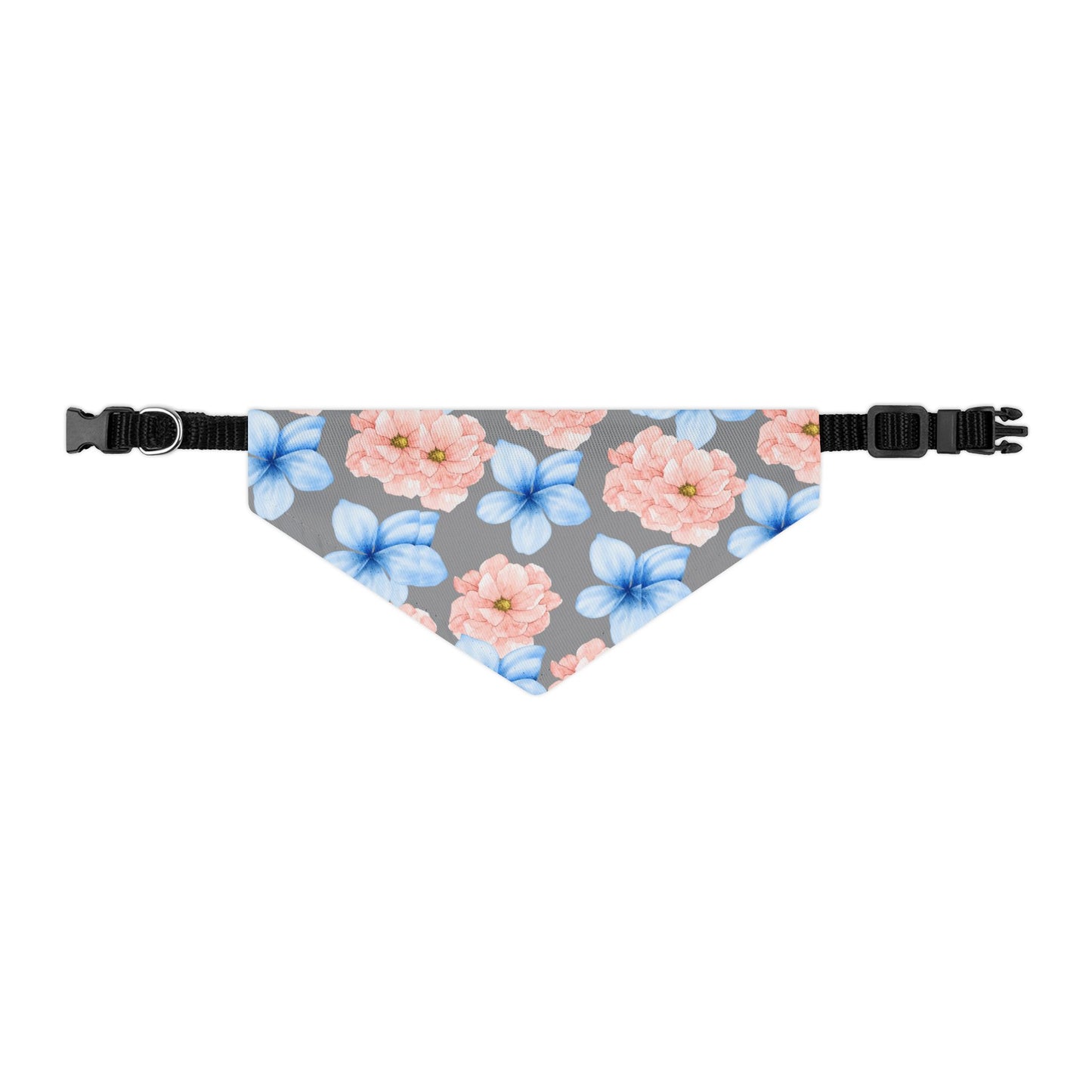 Blue Flower PetBandana Collar