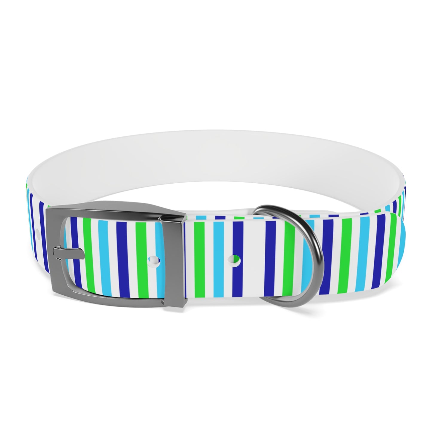 Blue Stripes Dog Collar